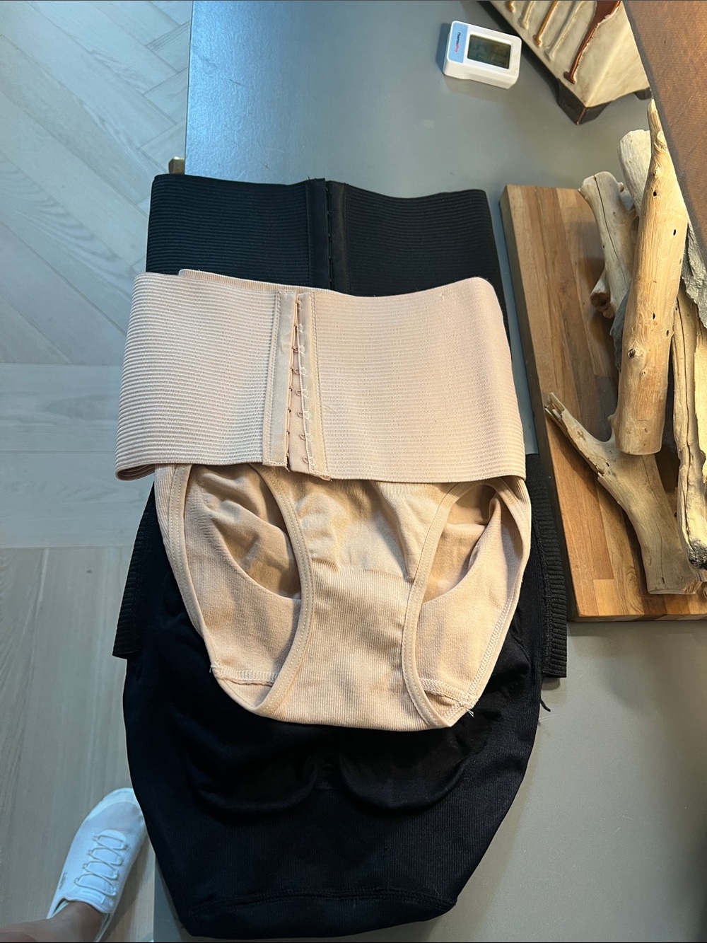 Skinnygirl Black and Nude Support Briefs